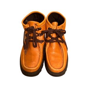 Vintage Roots leather hiking boot shoes wallabees 5/6